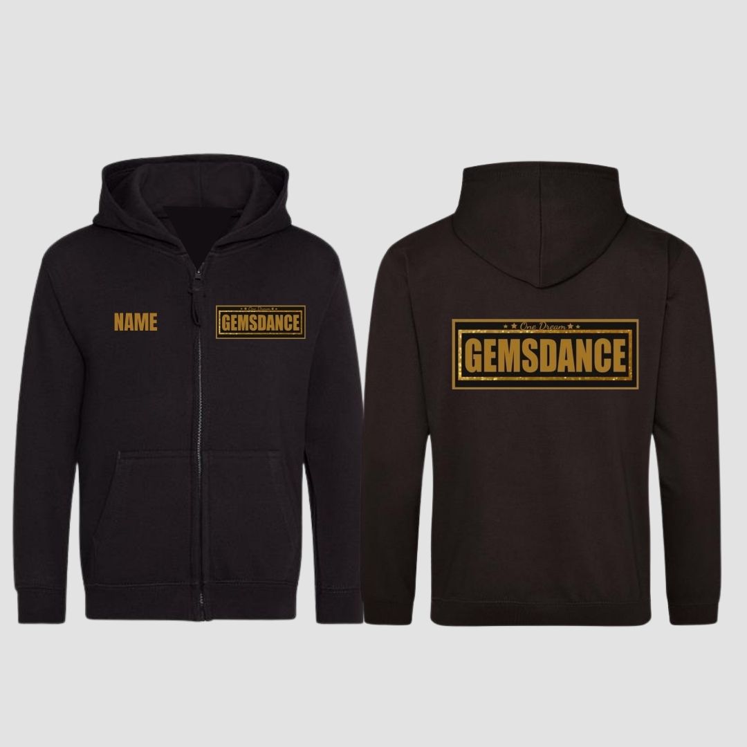 Gems Dance Zipped Hoodie