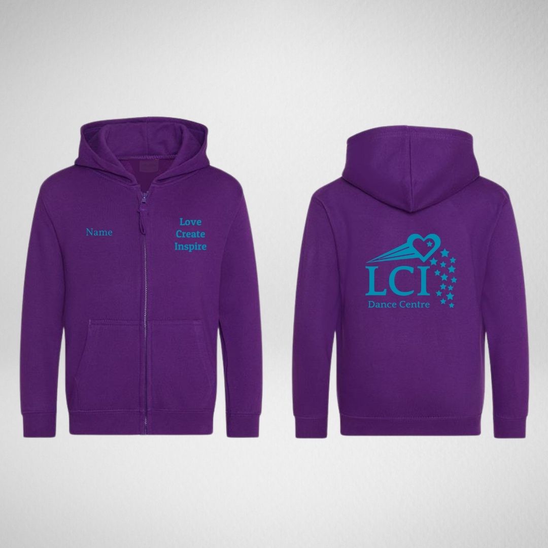 LCI Dance Centre Zipped Hoodie