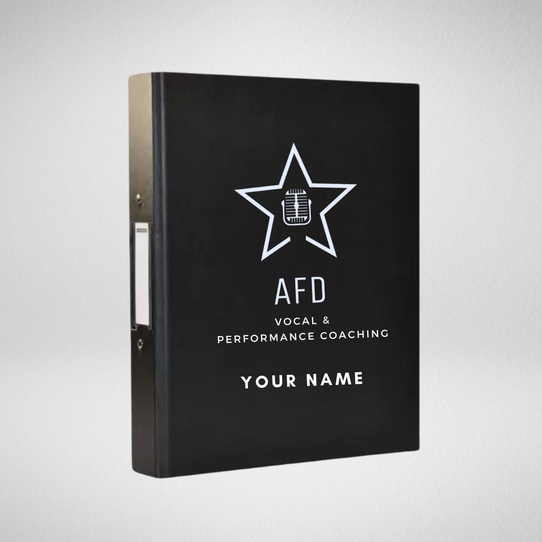 AFD Vocal & Performance Coaching Ringbinder