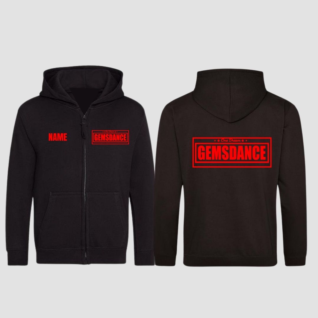 Gems Dance Zipped Hoodie