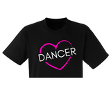 Electric Heart Cropped T-shirt