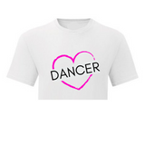 Electric Heart Cropped T-shirt