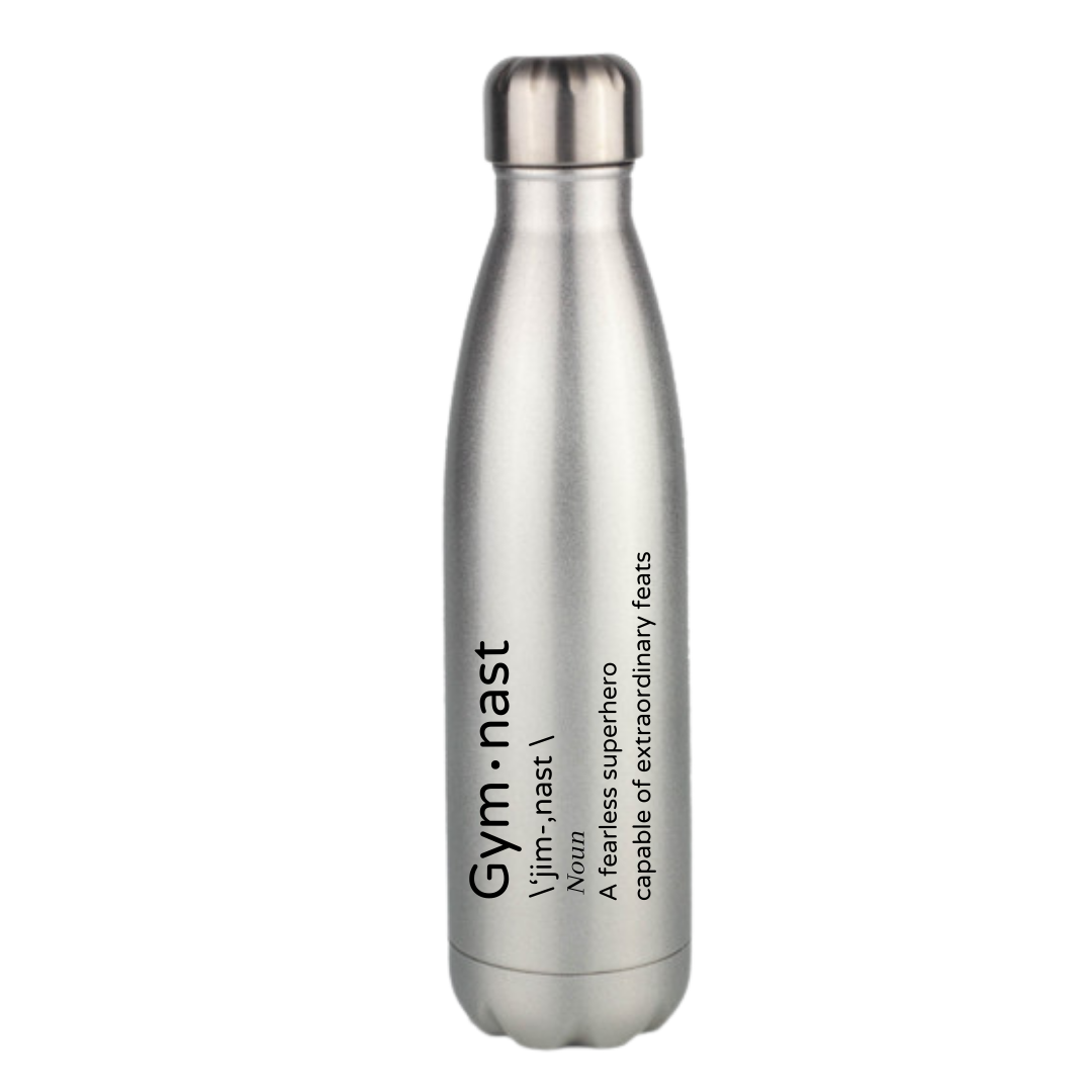 Gymnastics Definition Glitter Hydro Bottle