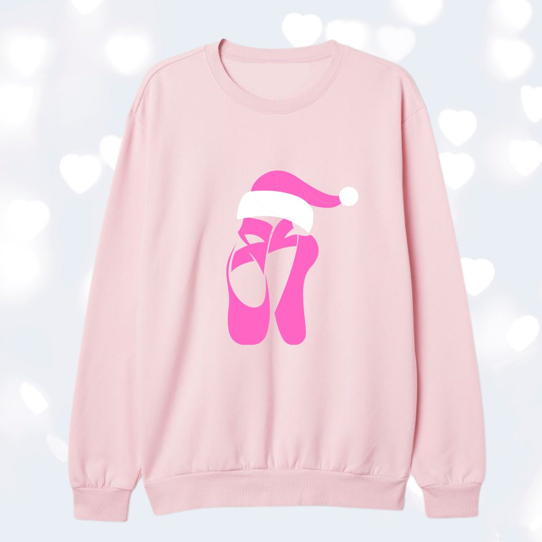 Novelty Christmas Pointe Shoe Sweatshirt