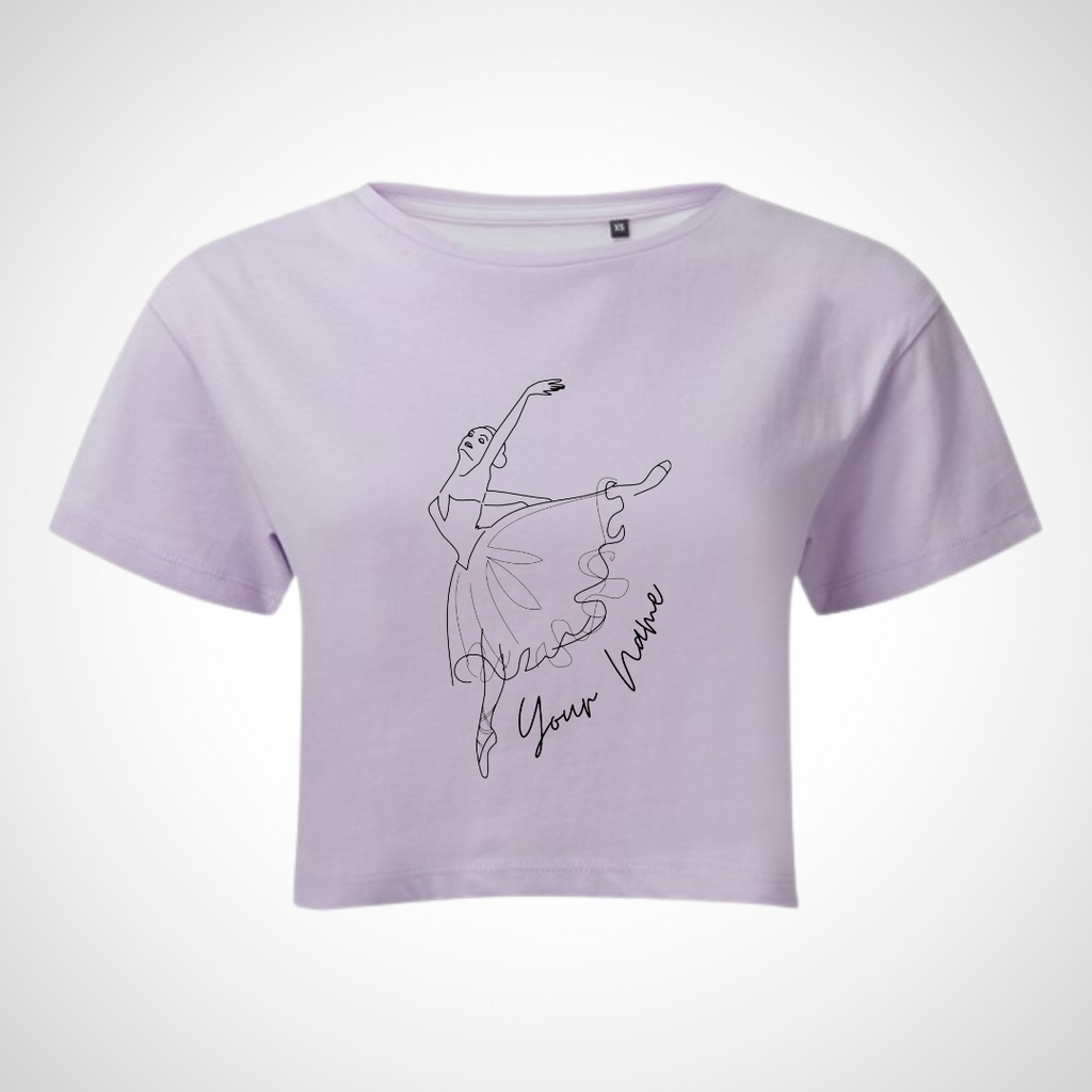 Personalised Dancer Cropped Top