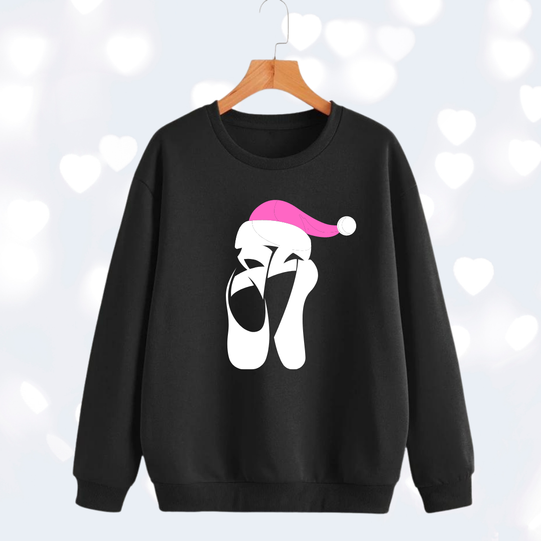Novelty Christmas Pointe Shoe Sweatshirt