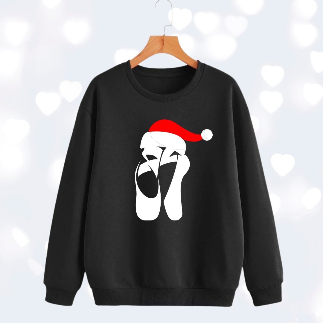 Novelty Christmas Pointe Shoe Sweatshirt