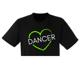 Electric Heart Cropped T-shirt
