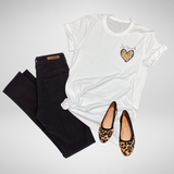 Be Yourself Leopard Heart Tee